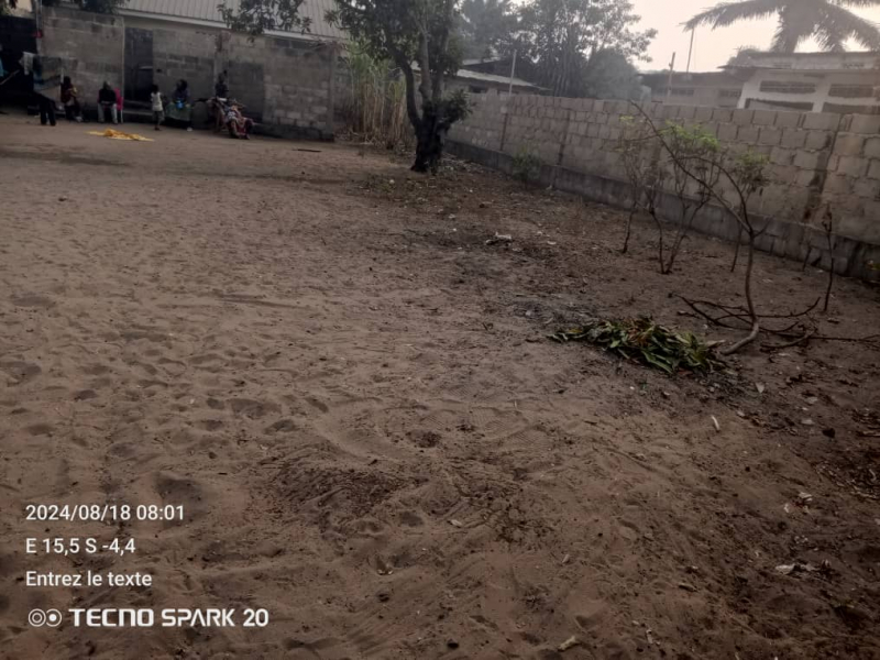 Vente d'un terrain vidé à Terre jaune non loin de macadam Commune de la nsele