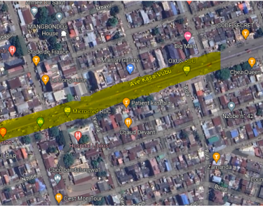 "Opportunité unique à saisir: Propriété sur l'Avenue Kasa Vubu, Bandal, Kinshasa"