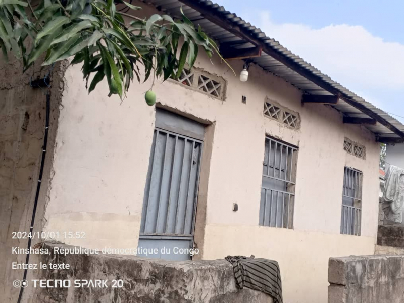 Parcelle à vendre dans la commune de la nsele précisément à terre jaune avec 3 portes de locataires