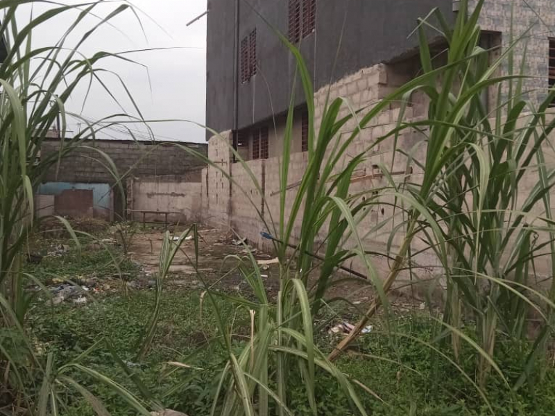 Vente d'un terrain vidé avec clôture vers la route bypass